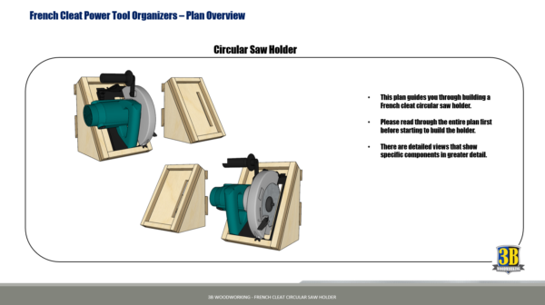 French Cleat Circular Saw Holder - Build Plans - Image 4