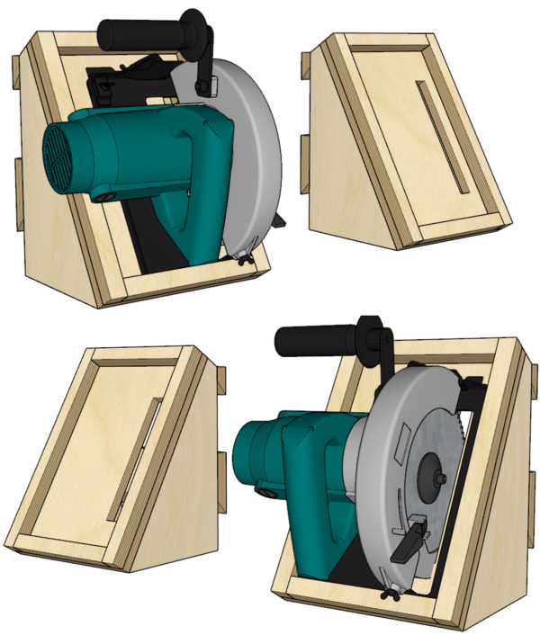 French Cleat Circular Saw Holder - Build Plans