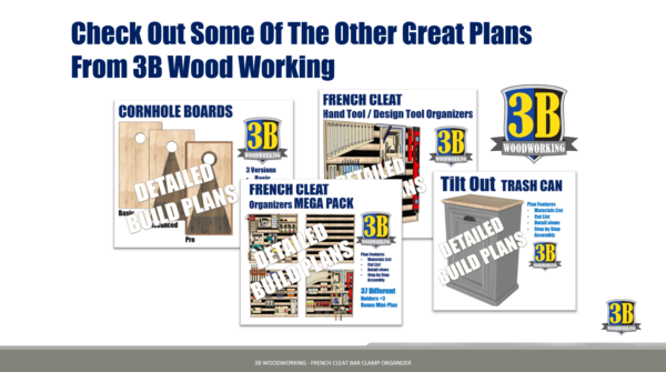 French Cleat Bar Clamp Organizer - Build Plans - Image 5