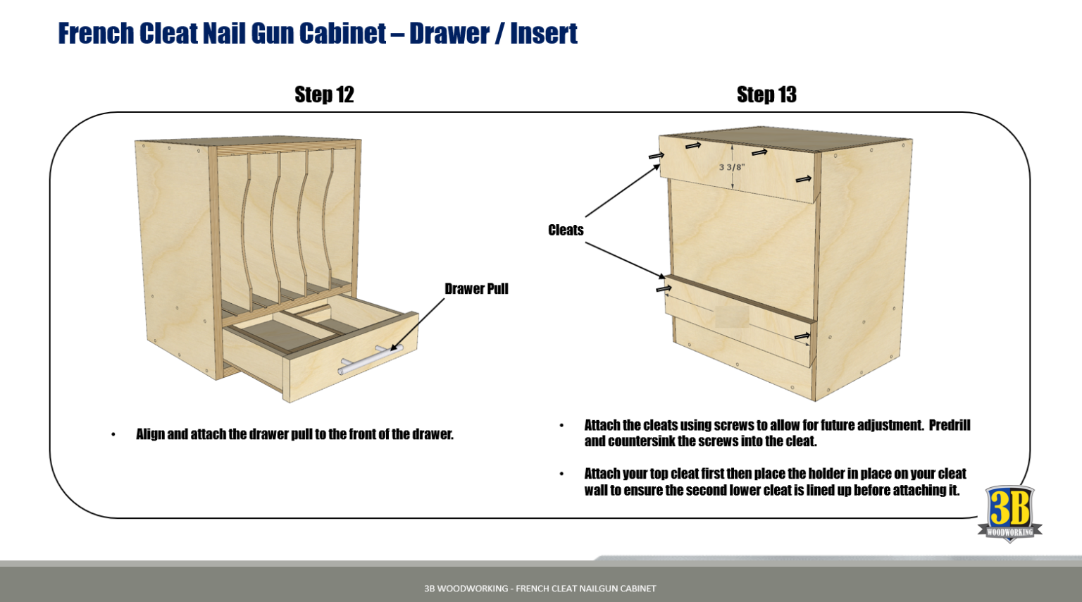 Nail Gun Organizer Build Plans 3B Woodworking