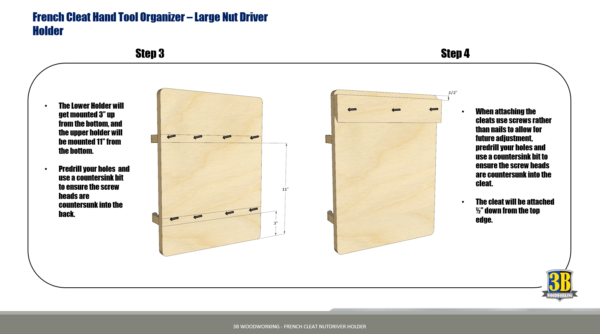 French Cleat Nutdriver Holder - Build Plans - Image 4