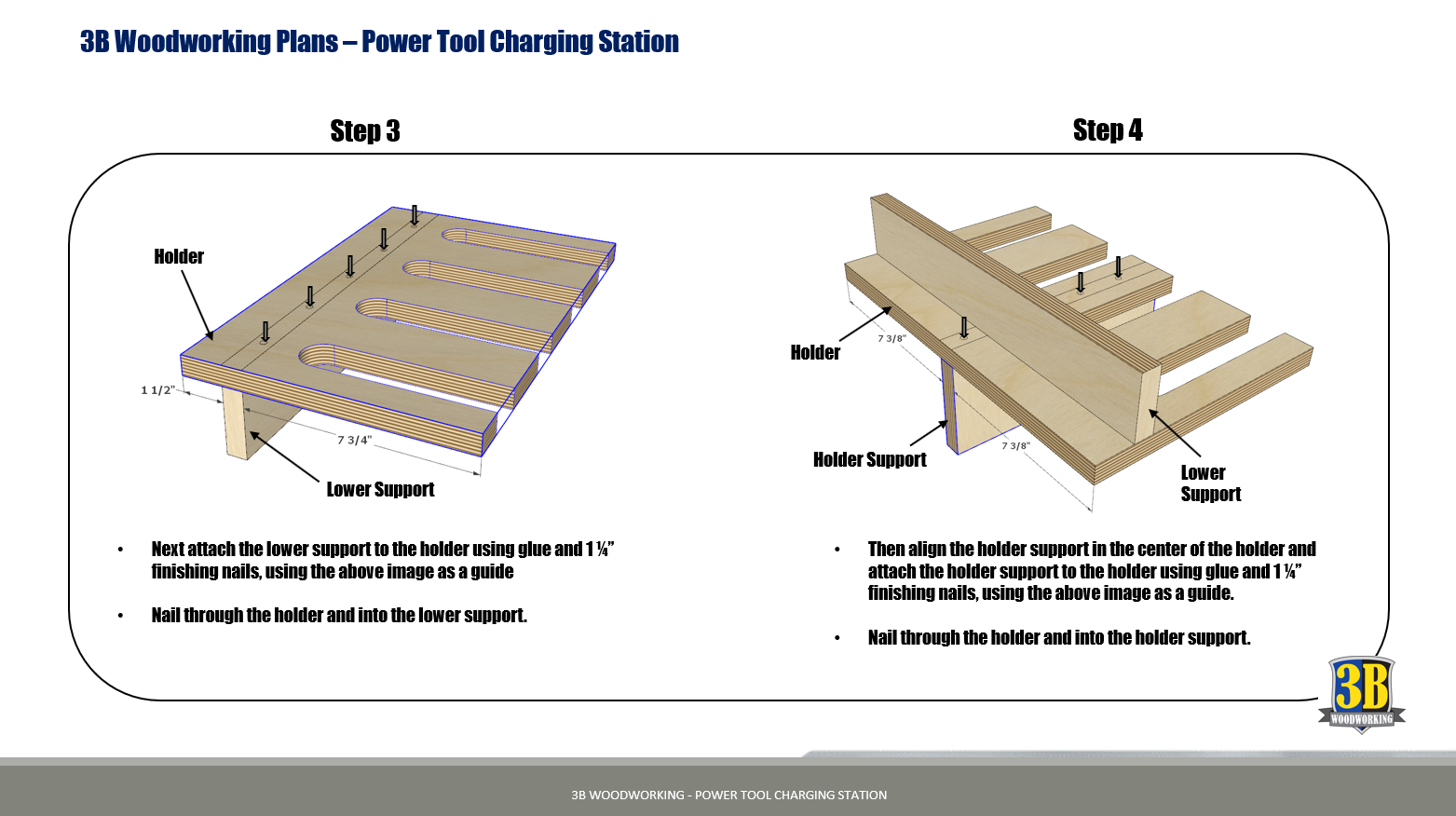 Powertool Charging Station Build Plans 3B Woodworking