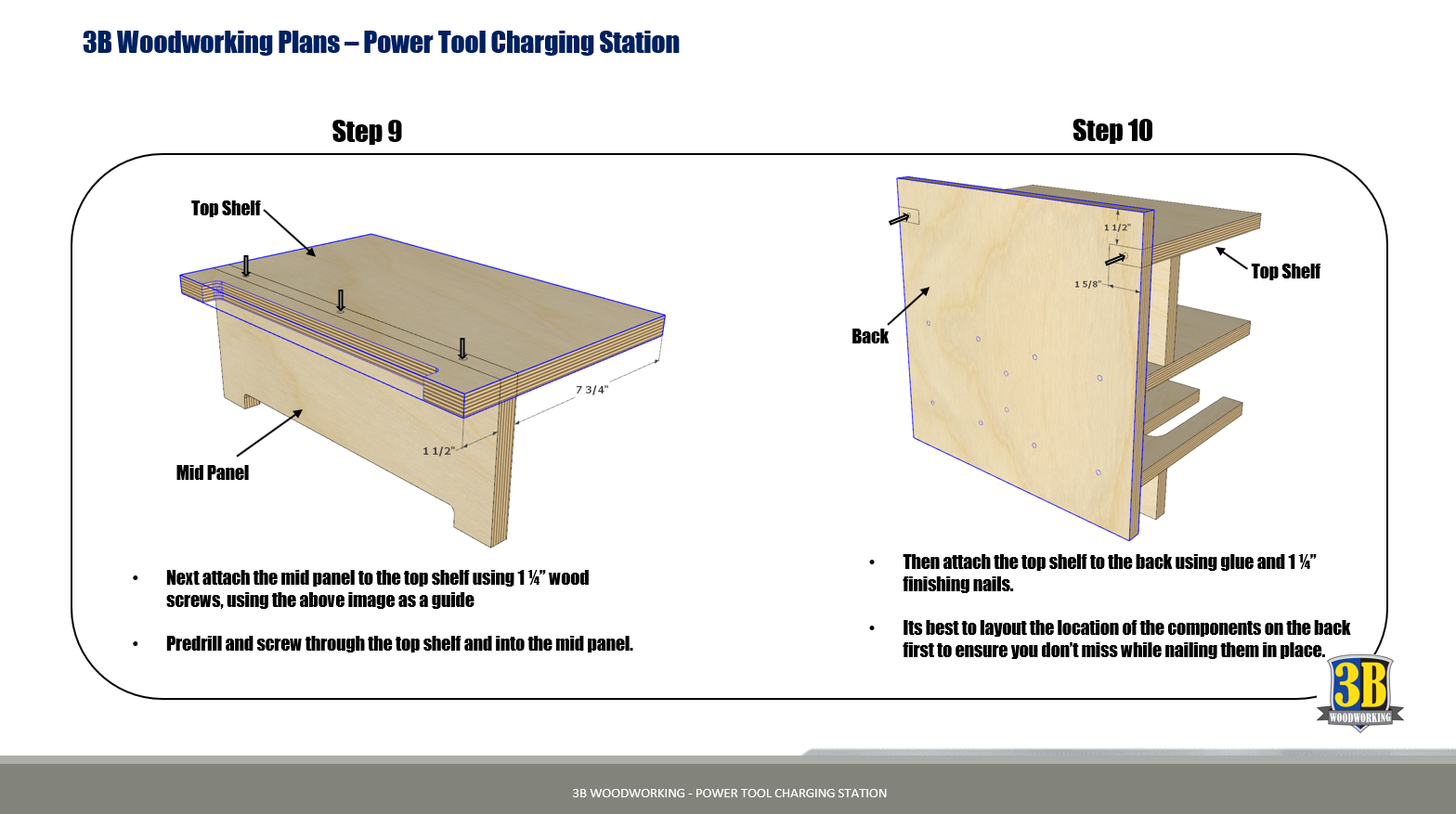 Powertool Charging Station Build Plans 3B Woodworking