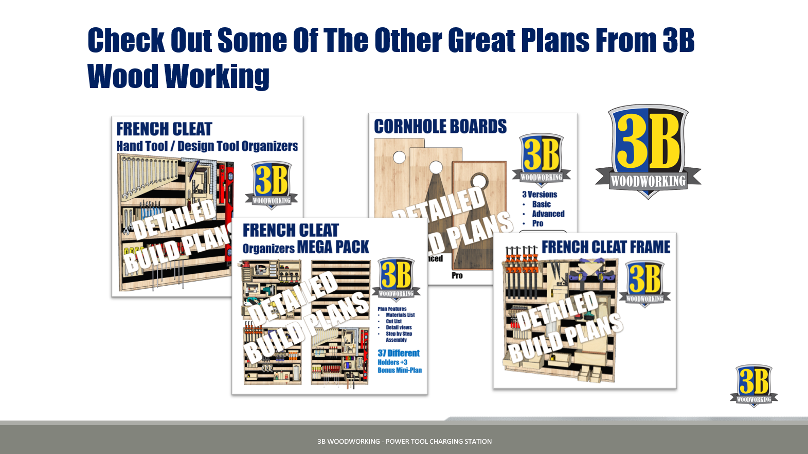 Powertool Charging Station Build Plans 3B Woodworking