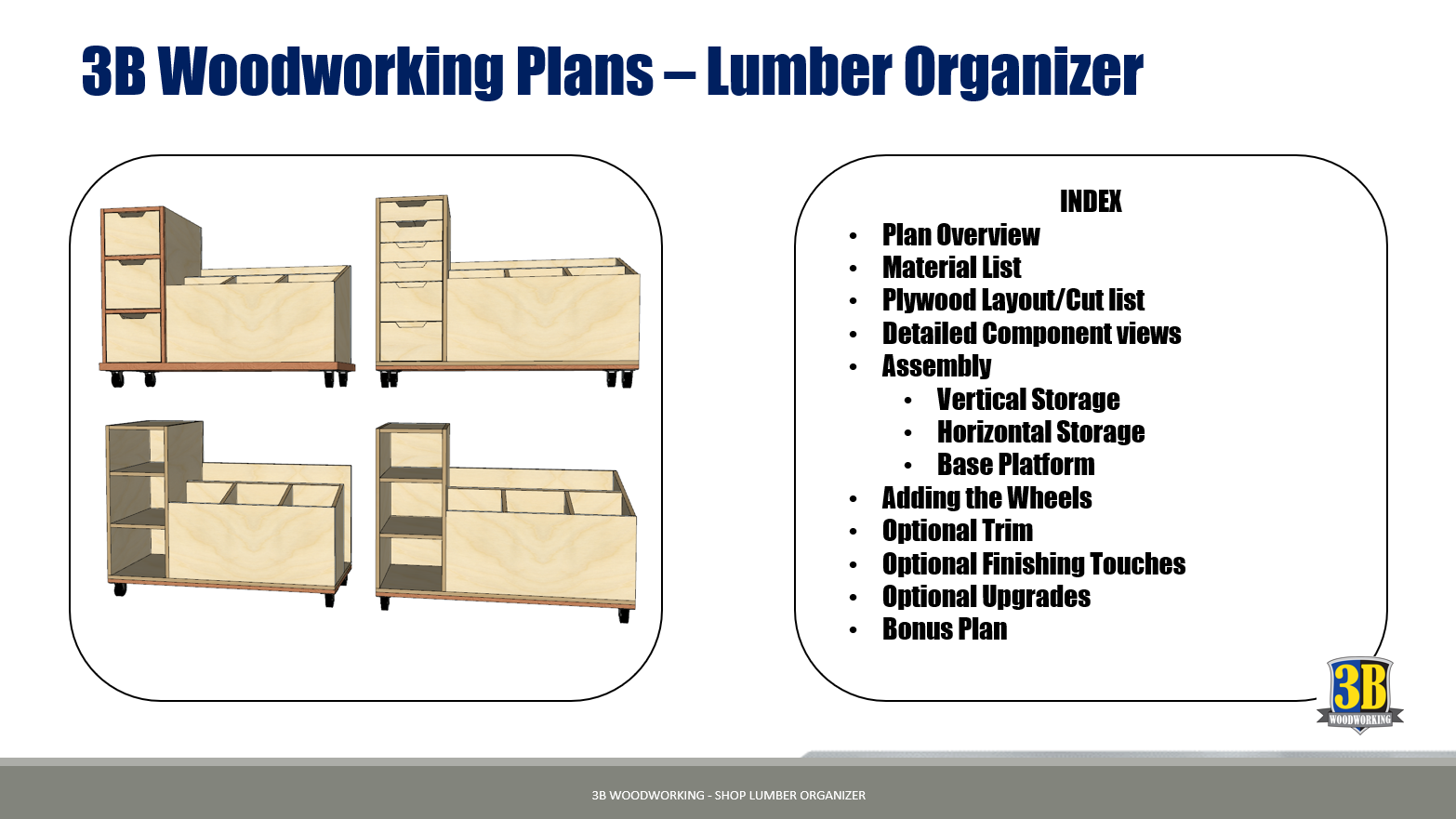 Compact Lumber Cart, Shop Lumber Organizer, Wood Lumber Storage – Build ...