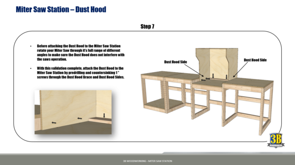 Miter Saw Station Metric Version - Build Plans | Woodworking Plans, Miter Saw Workbench, Workshop Cabinet - Image 5