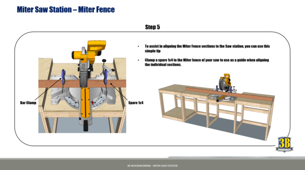 Miter Saw Station Metric Version - Build Plans | Woodworking Plans, Miter Saw Workbench, Workshop Cabinet - Image 6