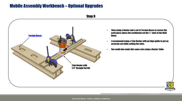 Mobile Assembly Workbench, Compact Workbench, Outfeed Table - Digital Download / Build Plans / Woodworking Plans - Image 9