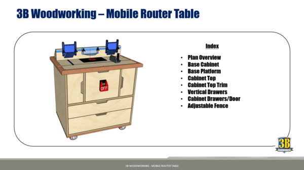 Mobile Router Table - Metric Build Plans | Woodworking Plans, DIY Router Table, Router Table Plans - Image 2