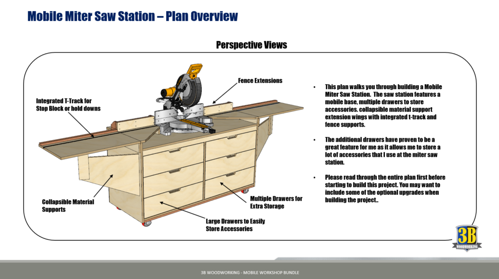 Mobile Workshop Bundle – Build Plans | Woodworking Plans - 3B Woodworking