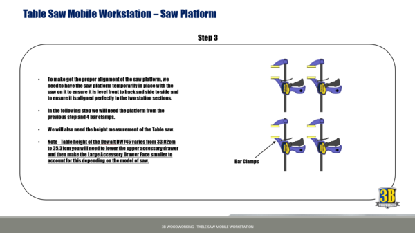 Table Saw Mobile Workstation - Metric Build Plans | Woodworking Plans, Table Saw Workbench, Workshop Cabinets - Image 5