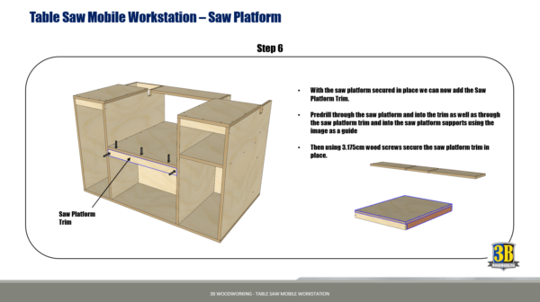 Table Saw Mobile Workstation - Metric Build Plans | Woodworking Plans, Table Saw Workbench, Workshop Cabinets - Image 6