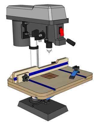 Simple Drill Press Table